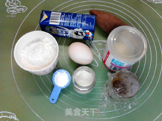 比利时红薯华夫饼的做法步骤：1