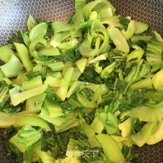 清炒芥菜的做法步骤：4