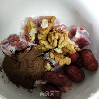 灵芝孢子粉核桃仁汤的做法步骤：3