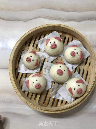 猪仔包的做法步骤：9