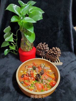 番茄黑木耳烧肉片的做法步骤：13