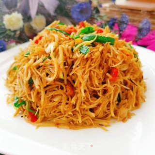 炒芋头丝的做法步骤：12
