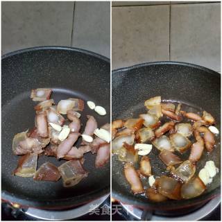 腊肉炒竹笋的做法步骤：3
