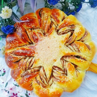 太阳花豆沙面包（波兰种）的做法步骤：31