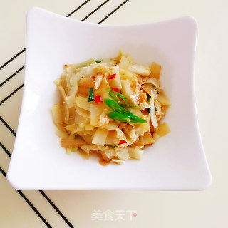 素炒白地瓜片的做法步骤：9