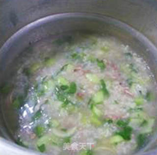 鱿鱼鲞青菜大米粥的做法步骤：13
