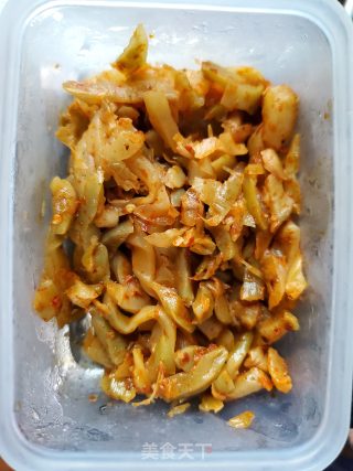 肉末榨菜汤米粉的做法步骤：2