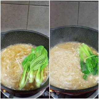 肉末榨菜汤米粉的做法步骤：5