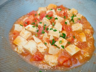 番茄炖豆腐的做法步骤：7