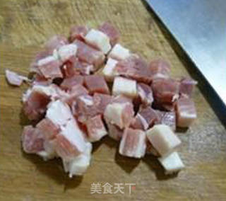 咸肉芦笋炒饭的做法步骤：6
