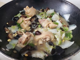 猪蹄白菜炖粉条的做法步骤：5