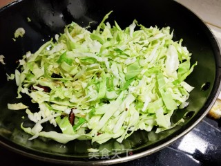 香辣粉丝圆白菜的做法步骤：6