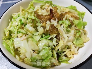 香辣粉丝圆白菜的做法步骤：10