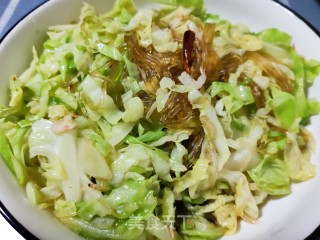 香辣粉丝圆白菜的做法步骤：11