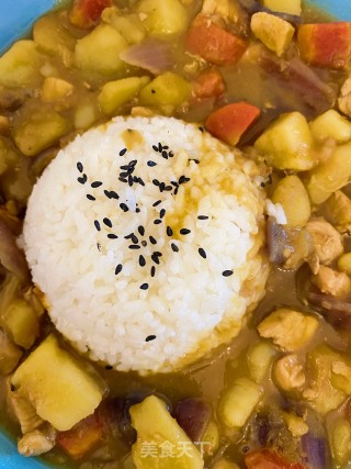 咖喱土豆鸡肉饭的做法步骤：17