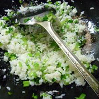 香芹素火腿炒饭的做法步骤：7