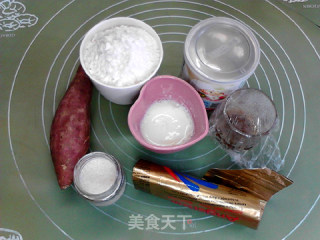 双重红薯华夫饼的做法步骤：1