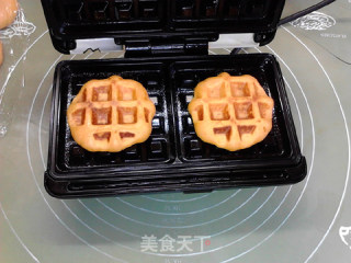 双重红薯华夫饼的做法步骤：16