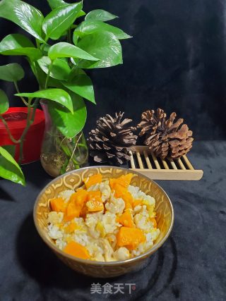 鸡肉南瓜焖饭的做法步骤：7