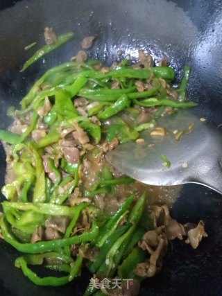 青椒鸡胗的做法步骤：7