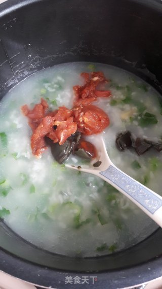 皮蛋芥菜瘦肉粥的做法步骤：6