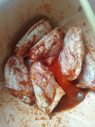 红薯蒸奥尔良鸡翅的做法步骤：4