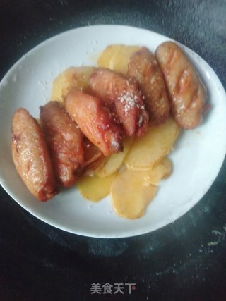 红薯蒸奥尔良鸡翅的做法步骤：10