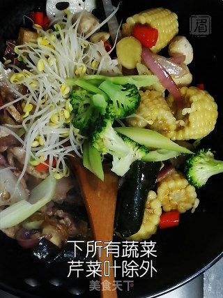 小龙虾调味料版麻辣香锅的做法步骤：6