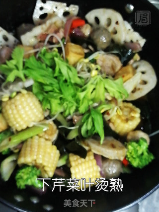 小龙虾调味料版麻辣香锅的做法步骤：7
