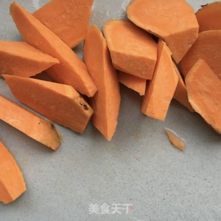 桂花烟薯糖水的做法步骤：2