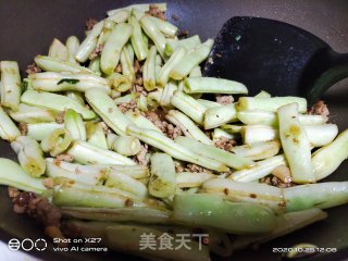 肉末炒白芸豆的做法步骤：5