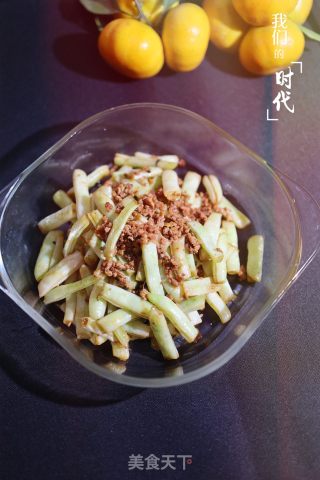肉末炒白芸豆的做法步骤：7