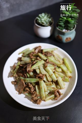 牛肉炒白芸豆的做法步骤：9