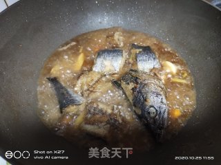 红烧秋刀鱼的做法步骤：7
