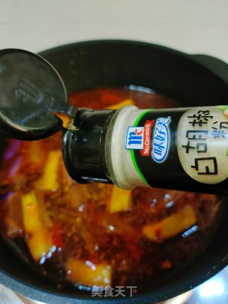 香辣肉末茄子焖面的做法步骤：12