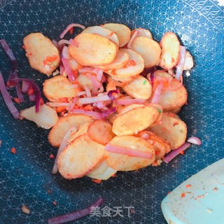干锅土豆片的做法步骤：5
