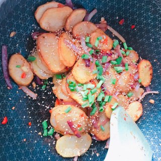 干锅土豆片的做法步骤：7