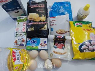 爆浆椰浆芝士奶盖蛋糕的做法步骤：1