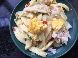 茭白炒鹅蛋的做法步骤：19