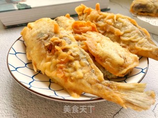 油炸黄花鱼的做法步骤：6