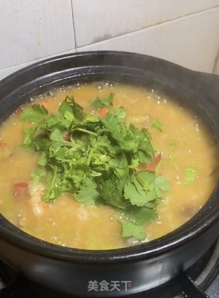 鲜虾粥的做法步骤：12