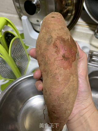 低脂地瓜饼的做法步骤：1