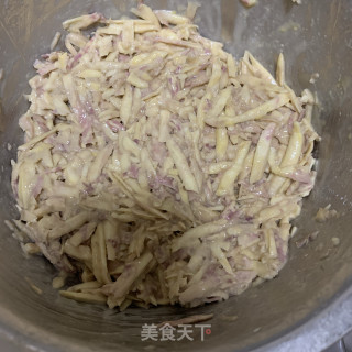 低脂地瓜饼的做法步骤：3