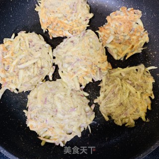 低脂地瓜饼的做法步骤：4