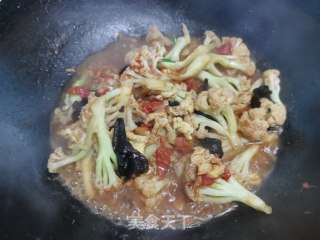 烧花菜的做法步骤：12