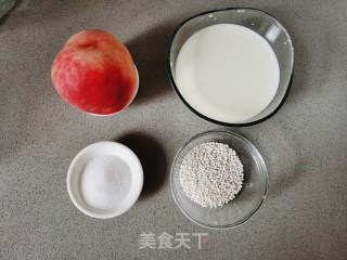 软糯Q弹的水蜜桃西米露|附煮晶莹剔透的西米露的做法步骤：1