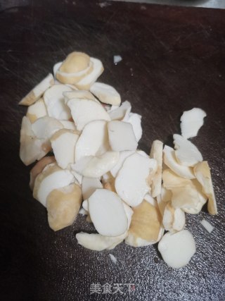 菱角山药炒肉片的做法步骤：5