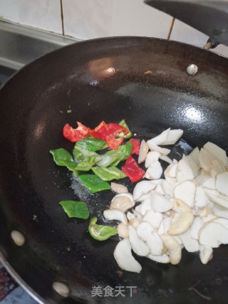 菱角山药炒肉片的做法步骤：7