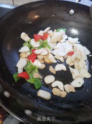 菱角山药炒肉片的做法步骤：8