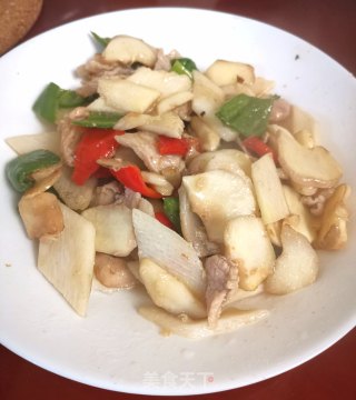 菱角山药炒肉片的做法步骤：11